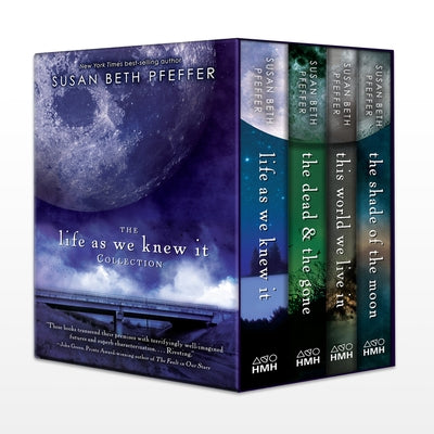 Clarion Books The Life as We Knew It 4-Book Collection boxed set with colorful cover art and individual book spines visible.