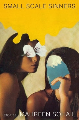 Small Scale Sinners paperback book by Public Space Books, featuring a close-up of the cover with bold typography and artistic design.