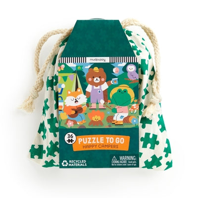 Happy Campers 36 Piece Puzzle to Go Other Galison