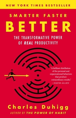 Paperback of "Smarter Faster Better" by Random House Trade, featuring the book cover with title and author text.