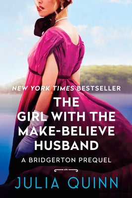 Paperback of "The Girl with the Make-Believe Husband" by Avon Books, a Bridgerton prequel novel with colorful cover art.