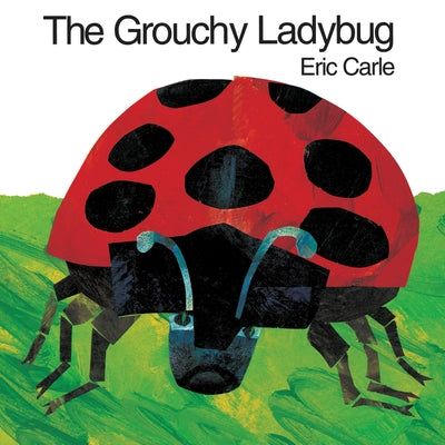 Paperback of "The Grouchy Ladybug" children's book by HarperCollins, featuring a colorful ladybug on the cover.