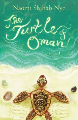 Paperback copy of The Turtle of Oman by Greenwillow Books featuring cover art with a turtle illustration.