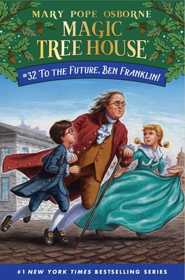 Paperback book titled "To the Future, Ben Franklin!" from Random House Children's Books, featuring a colorful cover image.