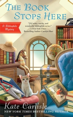 Mass market paperback of "The Book Stops Here" by Berkley Books, featuring the book cover with title and author details.