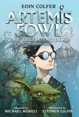 Paperback graphic novel of "Artemis Fowl: The Arctic Incident" by Disney Hyperion, featuring colorful cover art with characters.