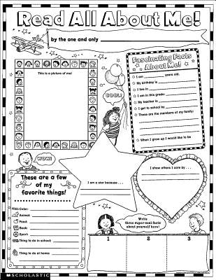 Instant Personal Poster Sets: Read All about Me: Big Write-And-Read Learning Posters Ready for Kids to Personalize and Display with Pride! Paperback Teaching Resources