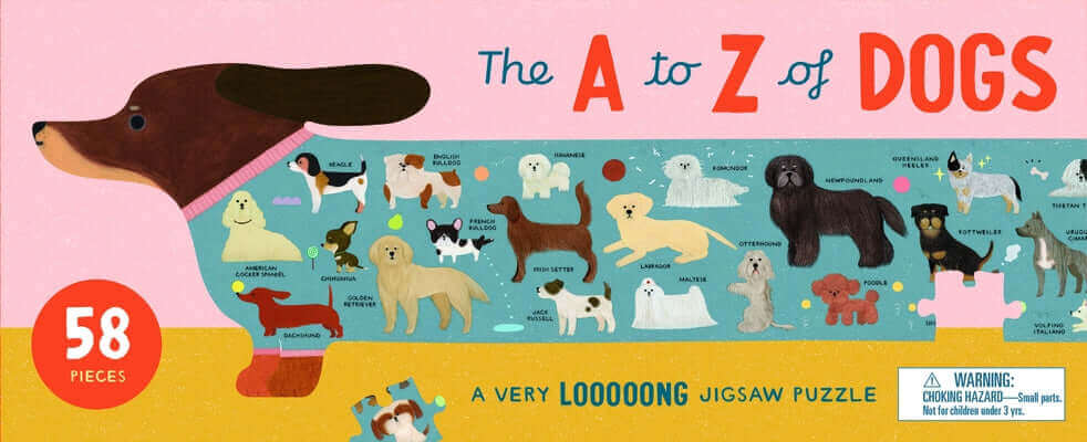 The A to Z of Dogs 58 Piece Puzzle: A Very Looooong Jigsaw Puzzle Other Laurence King