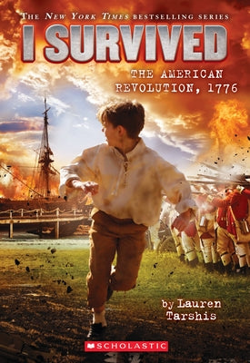 Paperback of "I Survived the American Revolution, 1776" book from Scholastic Paperbacks series, featuring historical event cover art.