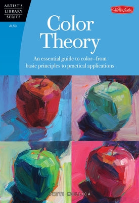 Paperback book titled "Color Theory" by Walter Foster Publishing, featuring a colorful cover with illustrations on color principles.
