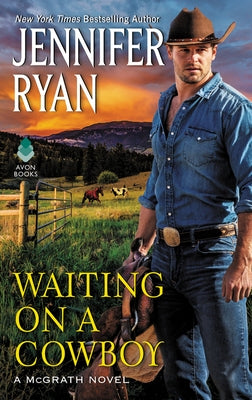 Waiting on a Cowboy mass market paperback book by Avon Books, showing the front cover with western-themed artwork.