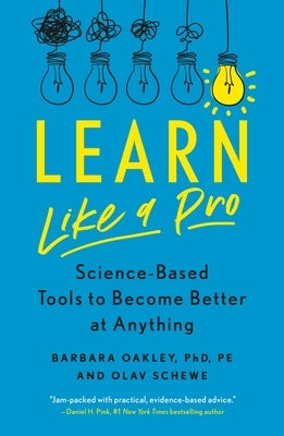Paperback book titled "Learn Like a Pro" by St. Martin's Essentials, featuring a cover with colorful science-themed design.