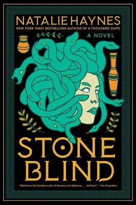Paperback of "Stone Blind" by Harper Perennial featuring a cover with dark, mysterious artwork and bold typography.