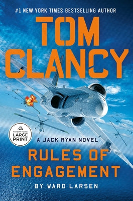 Paperback of Tom Clancy's Rules of Engagement, published by Random House Large Print, showing the book cover with title and author name.