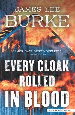 Large print paperback of "Every Cloak Rolled in Blood" by Large Print Press, showing the book cover with dark, dramatic artwork.