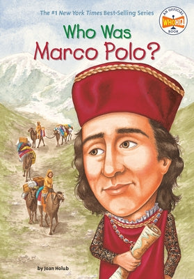 Paperback of "Who Was Marco Polo?" by Penguin Workshop, featuring the book cover with colorful illustrations.