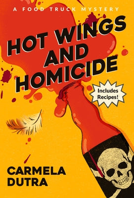 Paperback of Hot Wings and Homicide by Crooked Lane Books, featuring a cover with a fiery scene and crime-themed imagery.