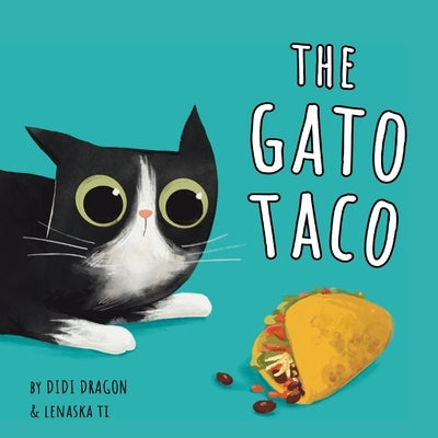 Paperback of The Gato Taco children's book by Aha! Press featuring colorful, playful illustrations of a smiling cat and taco.