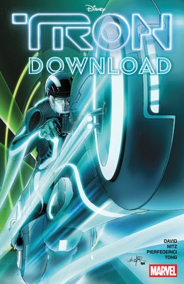 Paperback of Tron: Download by Licensed Publishing, featuring cover art with futuristic digital design and the title text.