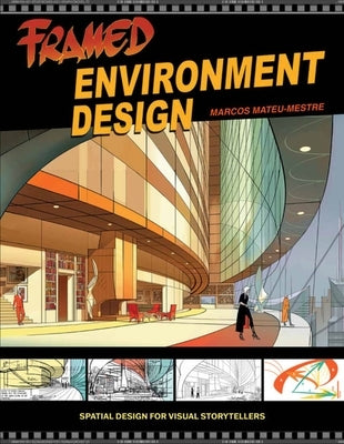 Paperback framed environment design book by Design Studio Press, featuring colorful environmental artwork on the cover.