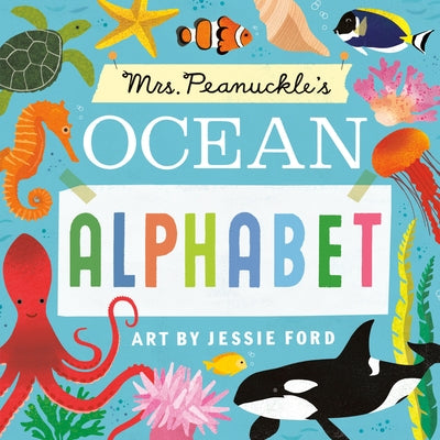 Mrs. Peanuckle's Ocean Alphabet board book by Rodale Kids featuring colorful ocean-themed illustrations for children.
