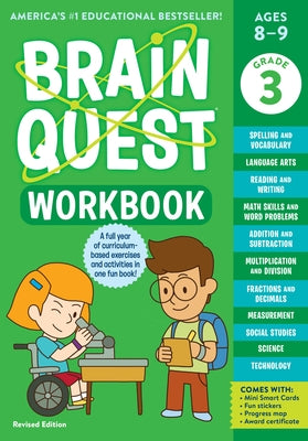 Brain Quest Workbook: 3rd Grade Revised Edition Paperback Workman Kids
