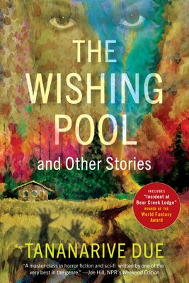 Paperback of The Wishing Pool and Other Stories by Akashic Books, Ltd., showing the book cover with colorful artwork.