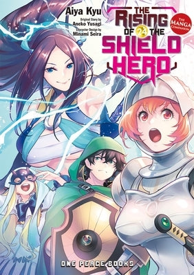 Paperback of The Rising of the Shield Hero Volume 24 manga companion by One Peace Books, featuring cover art with characters.