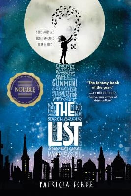 Paperback copy of "The List" by Sourcebooks Young Readers, showing the book cover with title and author information.