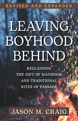 Paperback copy of "Leaving Boyhood Behind" by Our Sunday Visitor, showing the front cover with title and author details.