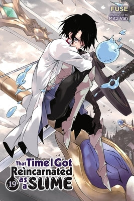 Paperback of That Time I Got Reincarnated as a Slime, Vol. 19 light novel by Yen On, showing the cover with colorful artwork.