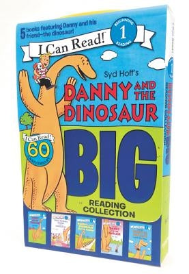 Set of five HarperCollins paperback books from the Danny and the Dinosaur Big Reading Collection for beginner readers.