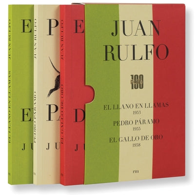 Paperback edition of the Juan Rulfo Centenario Conmemorative Edition by Rm with a commemorative cover design.