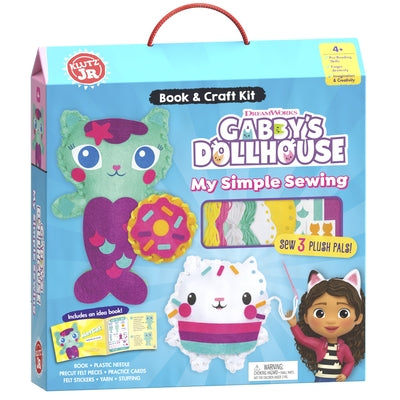 Klutz My Simple Sewing Gabby's Dollhouse craft kit with colorful fabric and sewing tools for kids' creative sewing projects.