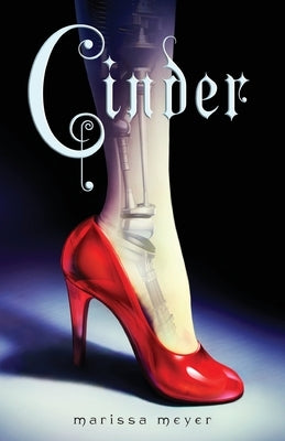 Paperback edition of "Cinder" by Thorndike Striving Reader featuring a cover with a dark, fiery design.