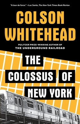 Paperback of The Colossus of New York by Vintage featuring the book cover with cityscape artwork.