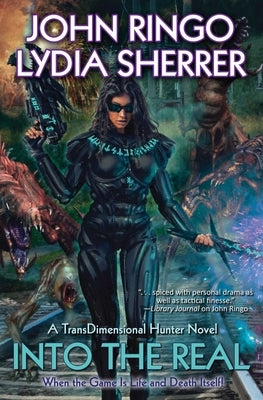 Cover image of "Into the Real" mass market paperback by Baen, featuring sci-fi themed artwork with a space scene and futuristic elements.