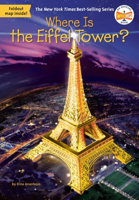 Paperback book titled "Where Is the Eiffel Tower?" by Penguin Workshop featuring a colorful cover illustration.
