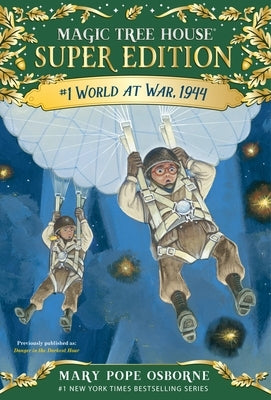 Paperback copy of "World at War, 1944" by Random House Books for Young Readers showing the book cover with wartime imagery.
