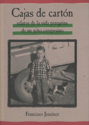 Paperback copy of "Cajas de Cartón: The Circuit" Spanish edition by Clarion Books, showing the book cover with colorful illustrations.