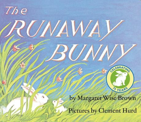 HarperCollins paperback of "The Runaway Bunny" Easter and springtime children's book featuring colorful illustrated cover.