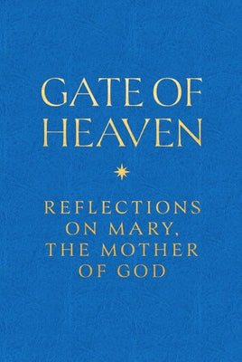 Imitation leather book cover of "Gate of Heaven: Reflections on Mary, the Mother of God" by Word on Fire, featuring a religious design.
