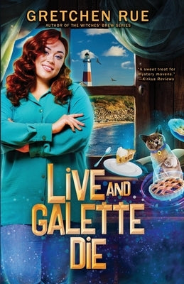 Paperback copy of "Live and Galette Die: A Lucky Pie Mystery" by Independently Published, showing the book cover with colorful design.