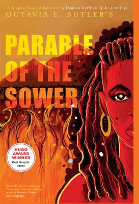 Paperback graphic novel adaptation of Parable of the Sower by Harry N. Abrams, featuring illustrated scenes from the story.