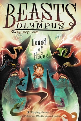 Paperback of Hound of Hades by Penguin Workshop featuring a dark, mythological-themed cover with a hound illustration.