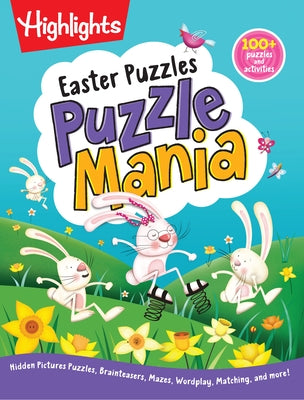 Paperback Easter puzzles book by Highlights Press featuring over 100 Easter-themed puzzles, mazes, and activities for kids 6 and up.