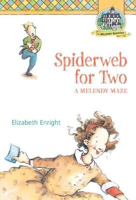 Paperback of Spiderweb for Two: A Melendy Maze by Square Fish featuring a colorful cover illustration.
