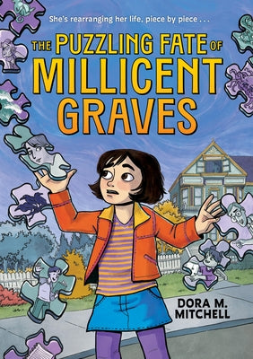 Paperback graphic novel titled The Puzzling Fate of Millicent Graves by Little, Brown Ink, featuring cover artwork with mysterious illustration.