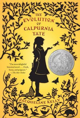 Paperback of "The Evolution of Calpurnia Tate" Newbery Honor Book by Square Fish, featuring the book cover with title and illustrations.