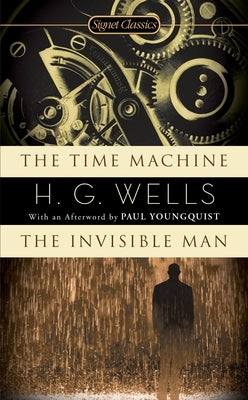 Cover image of Signet Book mass market paperbound editions of The Time Machine and The Invisible Man by H.G. Wells